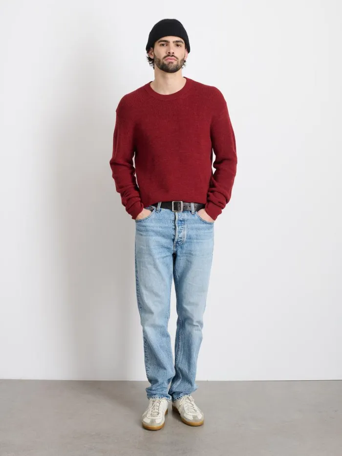 Alex Mill Hank Crewneck Sweater In Wool Heather Amber Men Sweaters Sweatshirts Alex Mill Hank Crewneck Sweater In Wool Heather Amber Men Sweaters Sweatshirts