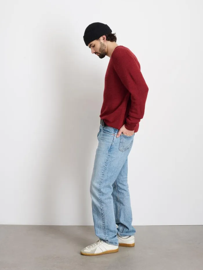 Alex Mill Hank Crewneck Sweater In Wool Heather Amber Men Sweaters Sweatshirts Alex Mill Hank Crewneck Sweater In Wool Heather Amber Men Sweaters Sweatshirts