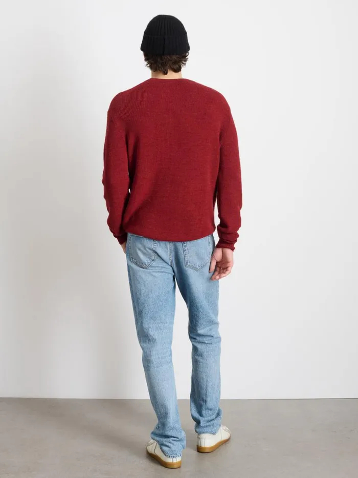 Alex Mill Hank Crewneck Sweater In Wool Heather Amber Men Sweaters Sweatshirts Alex Mill Hank Crewneck Sweater In Wool Heather Amber Men Sweaters Sweatshirts