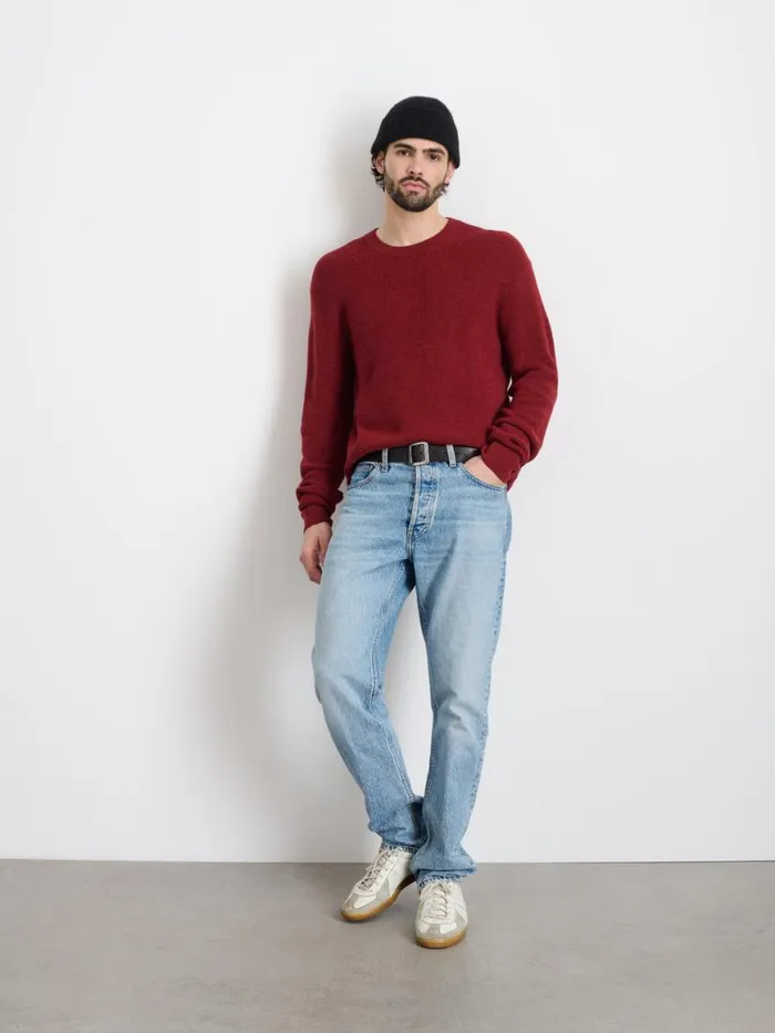 Alex Mill Hank Crewneck Sweater In Wool Heather Amber Men Sweaters Sweatshirts Alex Mill Hank Crewneck Sweater In Wool Heather Amber Men Sweaters Sweatshirts