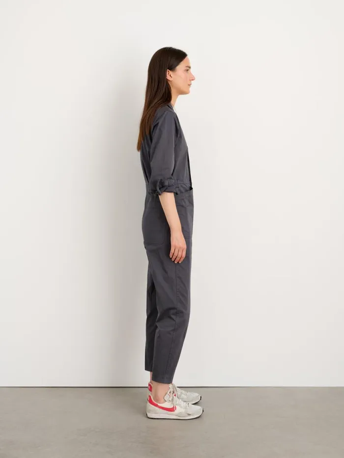 Alex Mill Standard Jumpsuit In Cotton Twill Iron Grey Women Jumpsuits