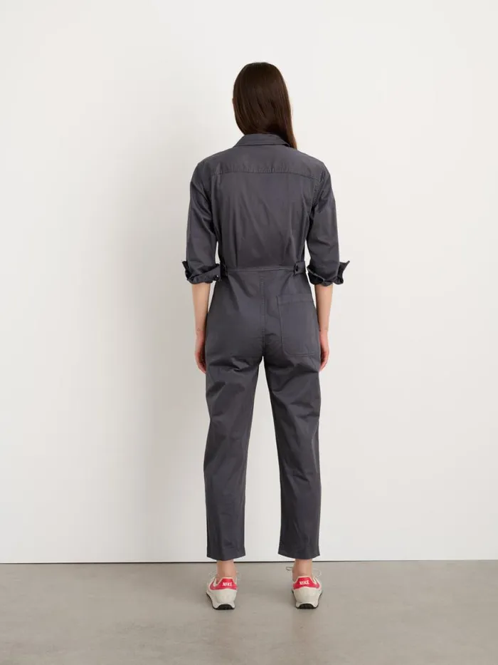 Alex Mill Standard Jumpsuit In Cotton Twill Iron Grey Women Jumpsuits
