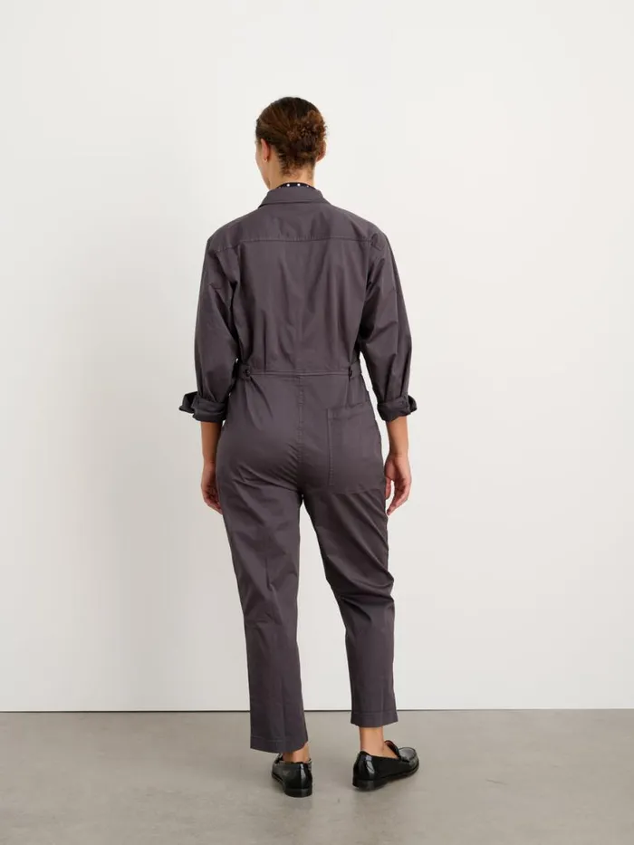 Alex Mill Standard Jumpsuit In Cotton Twill Iron Grey Women Jumpsuits