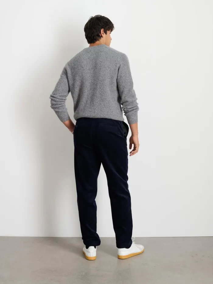 Alex Mill Standard Pleated Pant In Corduroy Dark Navy Men Pants