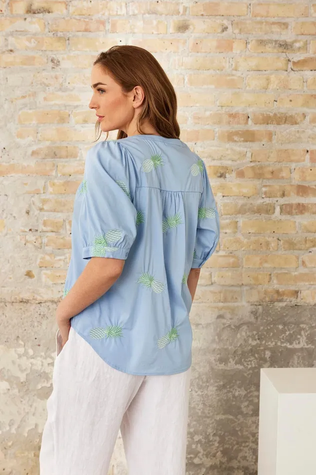 ARIEL SHIRT 16217 505 Light Blue 505 Women IN FRONT BLOUSES SHIRTS
