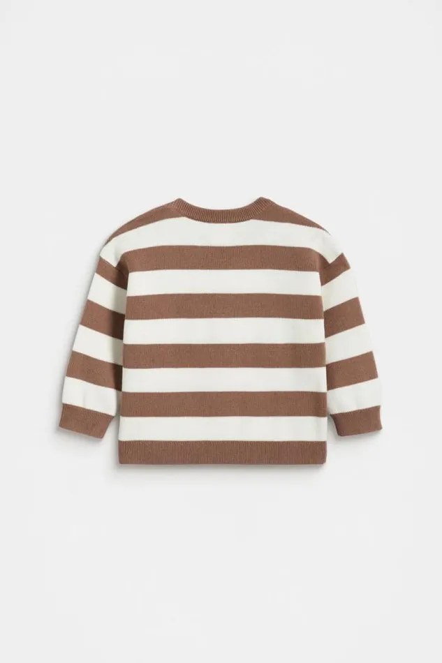 Baby Knitwear and Sweaters Seed Heritage Essential Knit Sweater Chocolate Shake