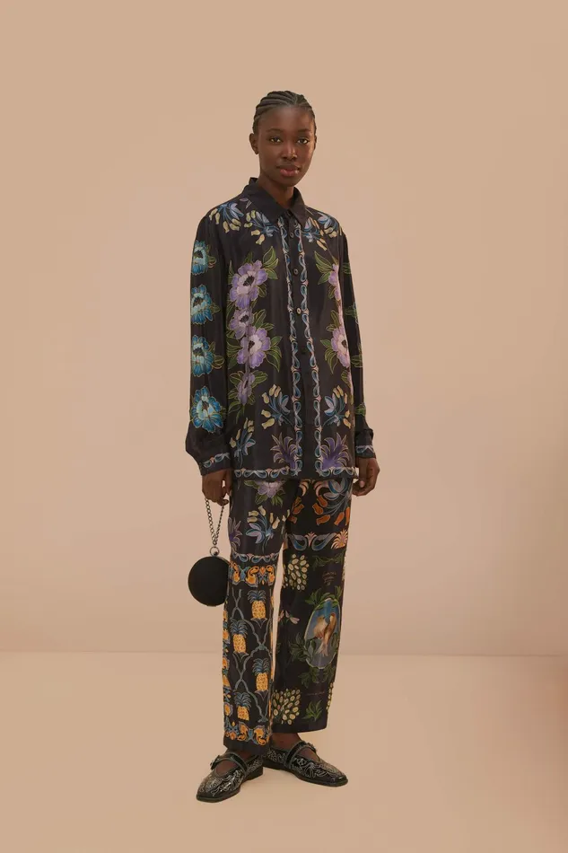 Black Winter Garden Pants Women FARM Rio Pants