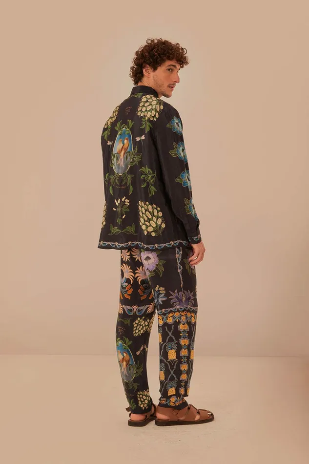 Black Winter Garden Pants Women FARM Rio Pants