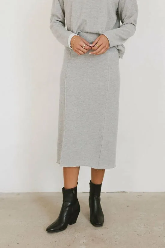 Bohme Harden Midi Skirt In Grey Grey Women Skirts