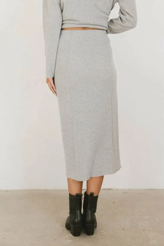 Bohme Harden Midi Skirt In Grey Grey Women Skirts