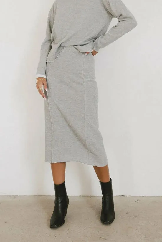 Bohme Harden Midi Skirt In Grey Grey Women Skirts