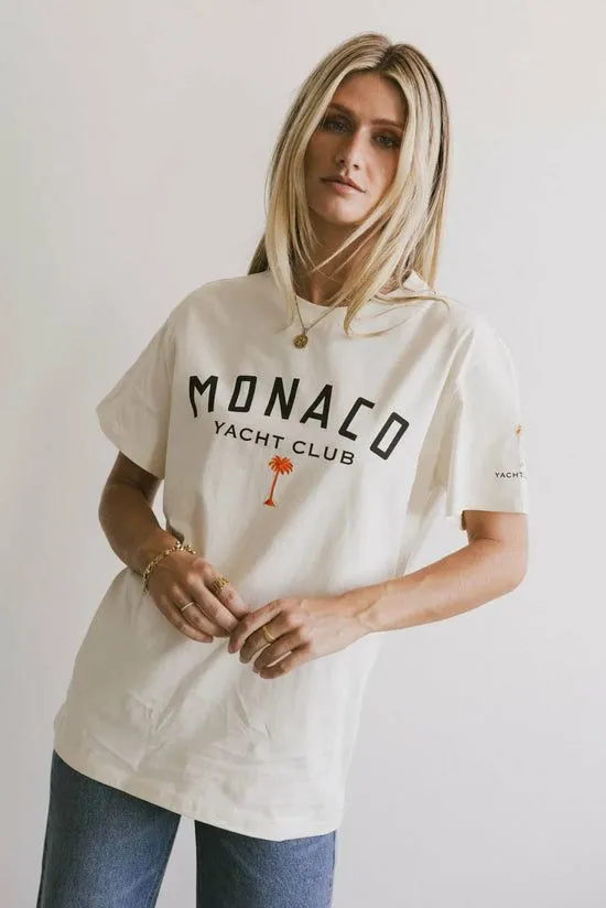 Bohme Monaco Yacht Club Graphic Tee Ivory Women Graphics