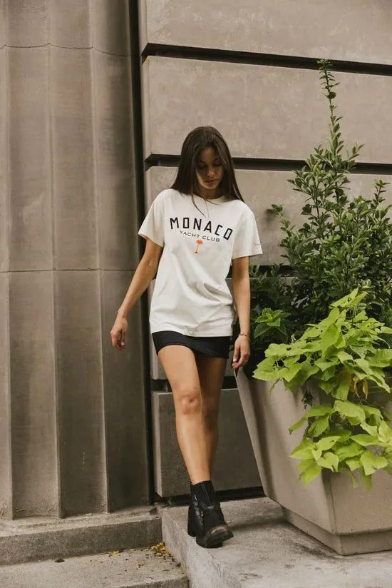 Bohme Monaco Yacht Club Graphic Tee Ivory Women Graphics