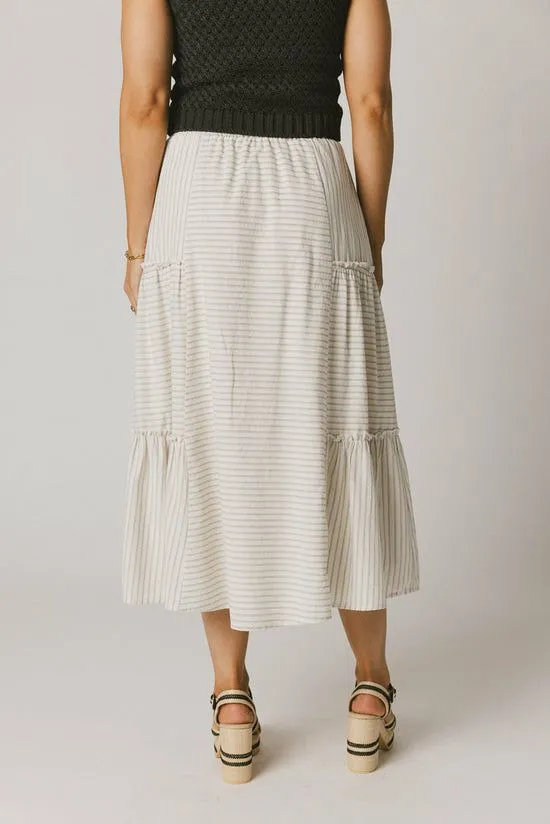 Bohme Pepper Striped Maxi Skirt Natural Women Skirts