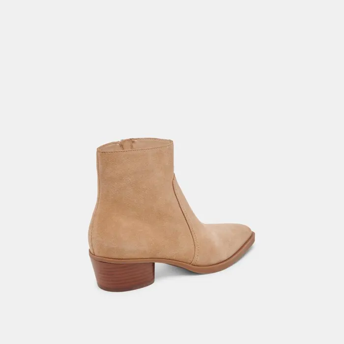 Boots and Booties Women Dolce Vita Fahari H2O Wide Booties Camel Suede