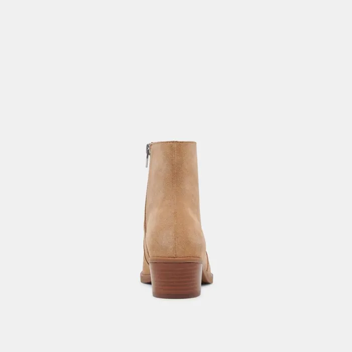 Boots and Booties Women Dolce Vita Fahari H2O Wide Booties Camel Suede