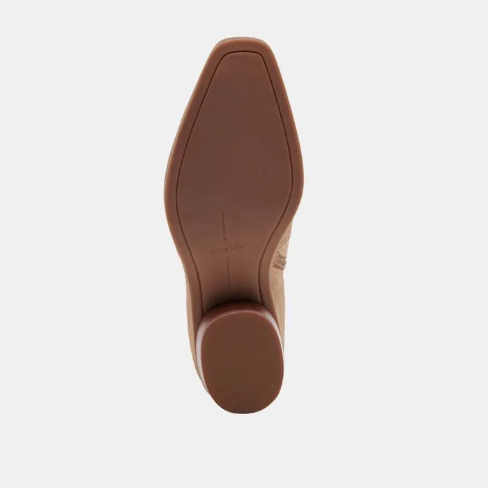 Boots and Booties Women Dolce Vita Fahari H2O Wide Booties Camel Suede