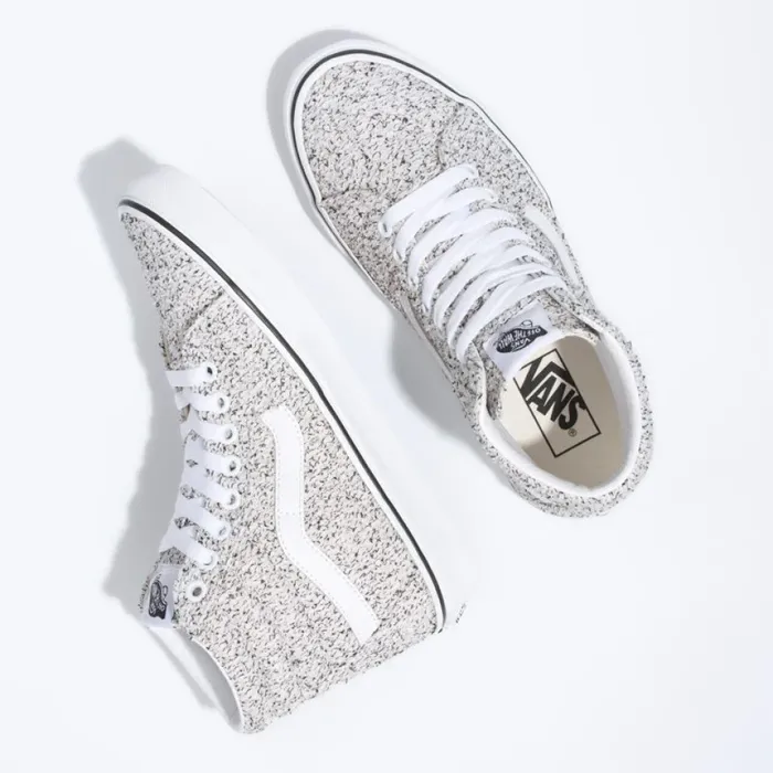 Boucle Sk8Hi SpeckleTrue White Classics Shoes Vans Women Boucle Sk8Hi SpeckleTrue White Classics Shoes Vans Women