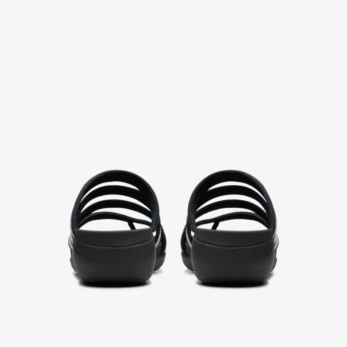 Clarks Glide Hi Iris Black Patent Sandals Black Patent Women Wedge Sandals