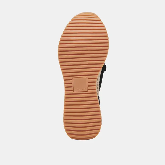 Flats and Loafers Women Dolce Vita Jadah Sneakers Onyx Suede