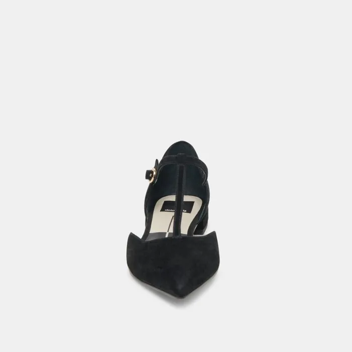 Flats and Loafers Women Dolce Vita Peaty Flats Onyx Suede