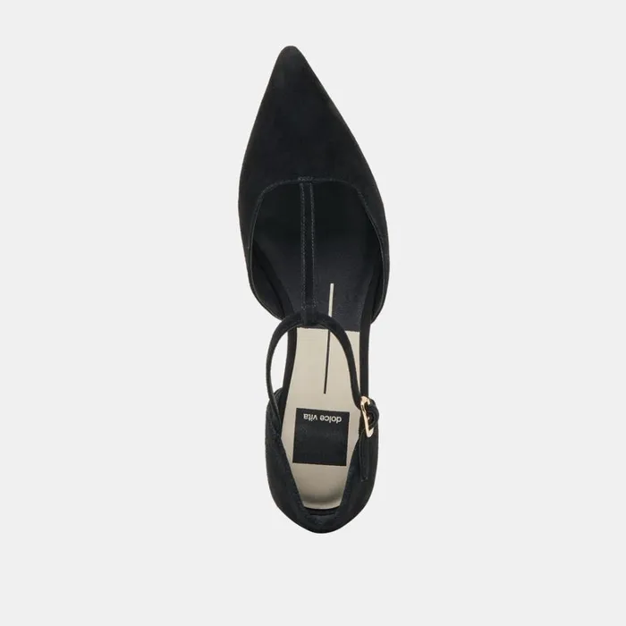 Flats and Loafers Women Dolce Vita Peaty Flats Onyx Suede