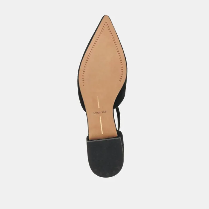 Flats and Loafers Women Dolce Vita Peaty Flats Onyx Suede