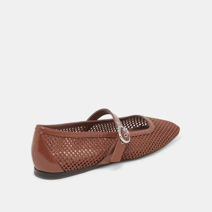 Flats and Loafers Women Dolce Vita Rodni Mesh Ballet Flats Toffee Woven Mesh