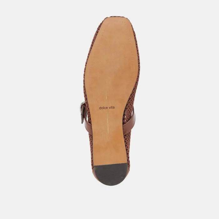 Flats and Loafers Women Dolce Vita Rodni Mesh Ballet Flats Toffee Woven Mesh