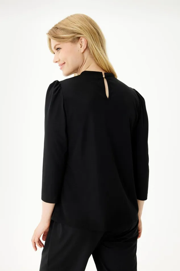 GRAZIA BLOUSE 15530 999 Black 999 Women IN FRONT BLOUSES SHIRTS