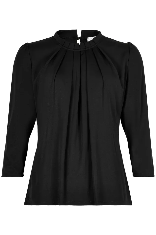 GRAZIA BLOUSE 15530 999 Black 999 Women IN FRONT BLOUSES SHIRTS