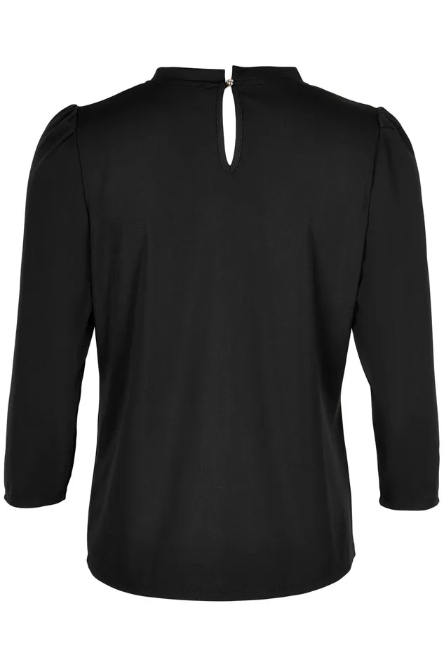 GRAZIA BLOUSE 15530 999 Black 999 Women IN FRONT BLOUSES SHIRTS