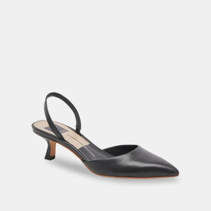 Heels Women Dolce Vita Corsa Wide Heels Black Leather