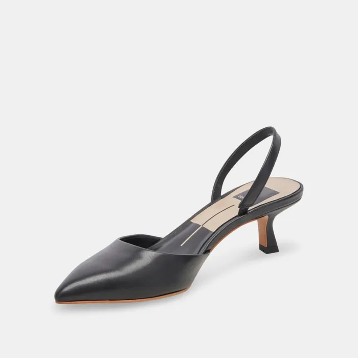 Heels Women Dolce Vita Corsa Wide Heels Black Leather