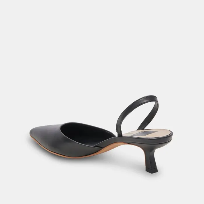 Heels Women Dolce Vita Corsa Wide Heels Black Leather