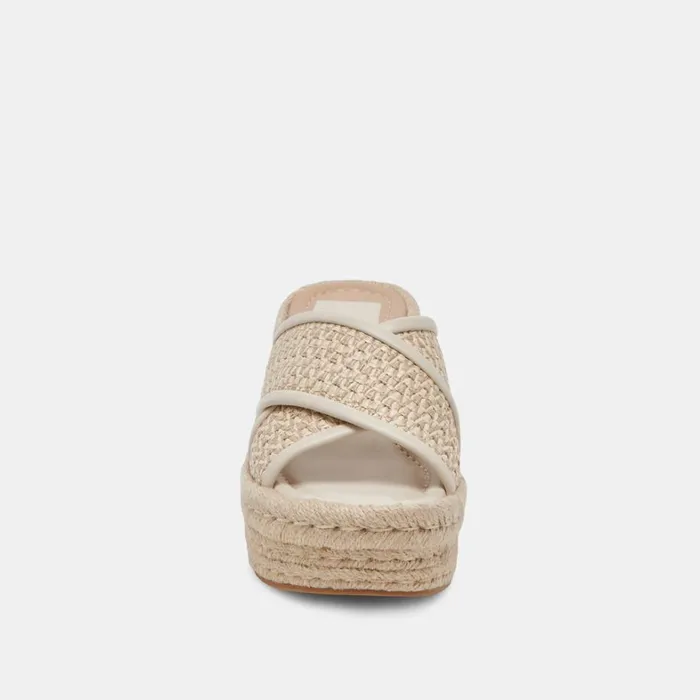 Heels Women Dolce Vita Eldora Heels Natural White Raffia