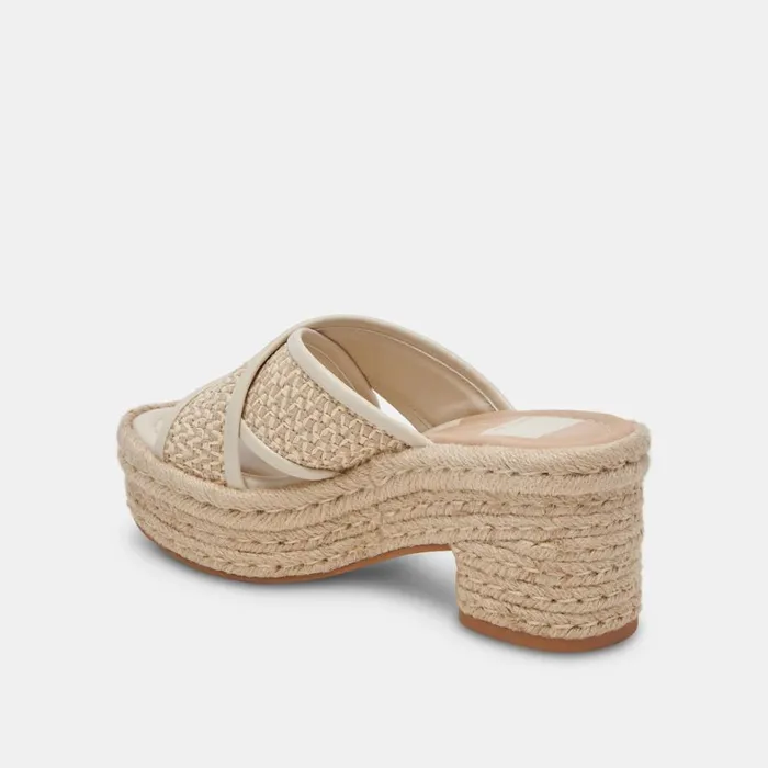 Heels Women Dolce Vita Eldora Heels Natural White Raffia