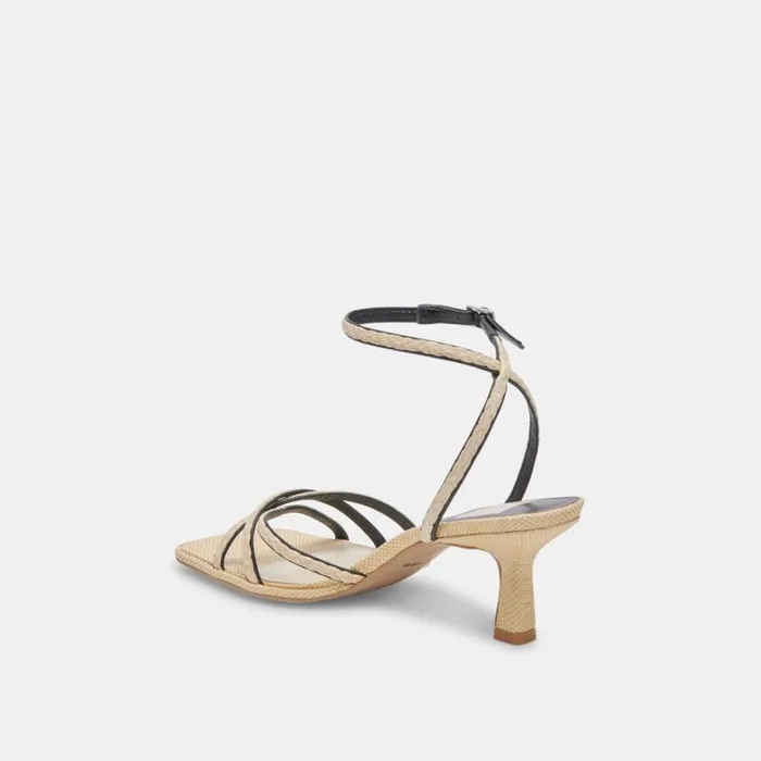 Heels Women Dolce Vita Manji Braid Heels Black Natural Jute