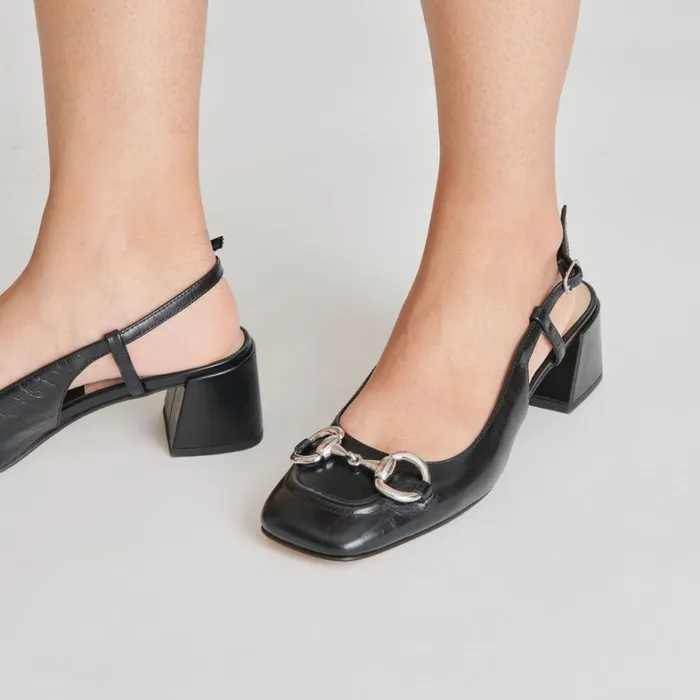 Heels Women Dolce Vita Melli Heels Midnight Crinkle Patent