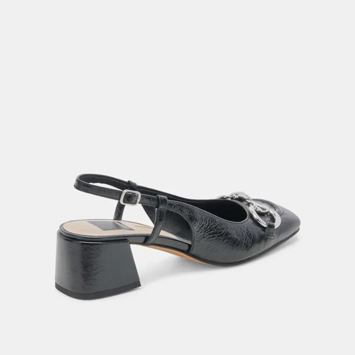 Heels Women Dolce Vita Melli Heels Midnight Crinkle Patent