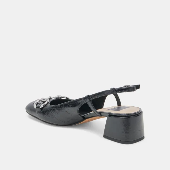 Heels Women Dolce Vita Melli Heels Midnight Crinkle Patent