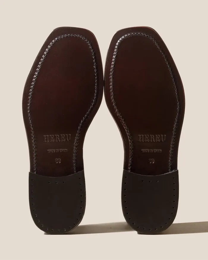 Hereu BONELL DUOTONE 8211 Woven Tbar Mule Loafer Women Loafers