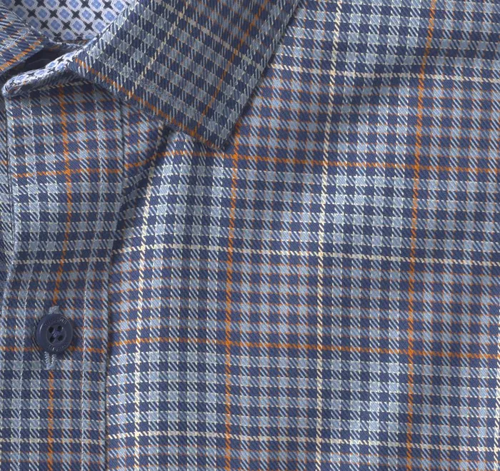 JohnstonandMurphy Shirts NonIron Dress Shirt Navy Glen Plaid 8211 Men JohnstonandMurphy Shirts NonIron Dress Shirt Navy Glen Plaid 8211 Men