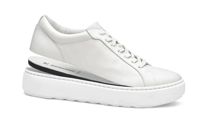 JohnstonandMurphy Sneakers Cammie LaceUp Gray Tumbled Nubuck 8211 Women JohnstonandMurphy Sneakers Cammie LaceUp Gray Tumbled Nubuck 8211 Women