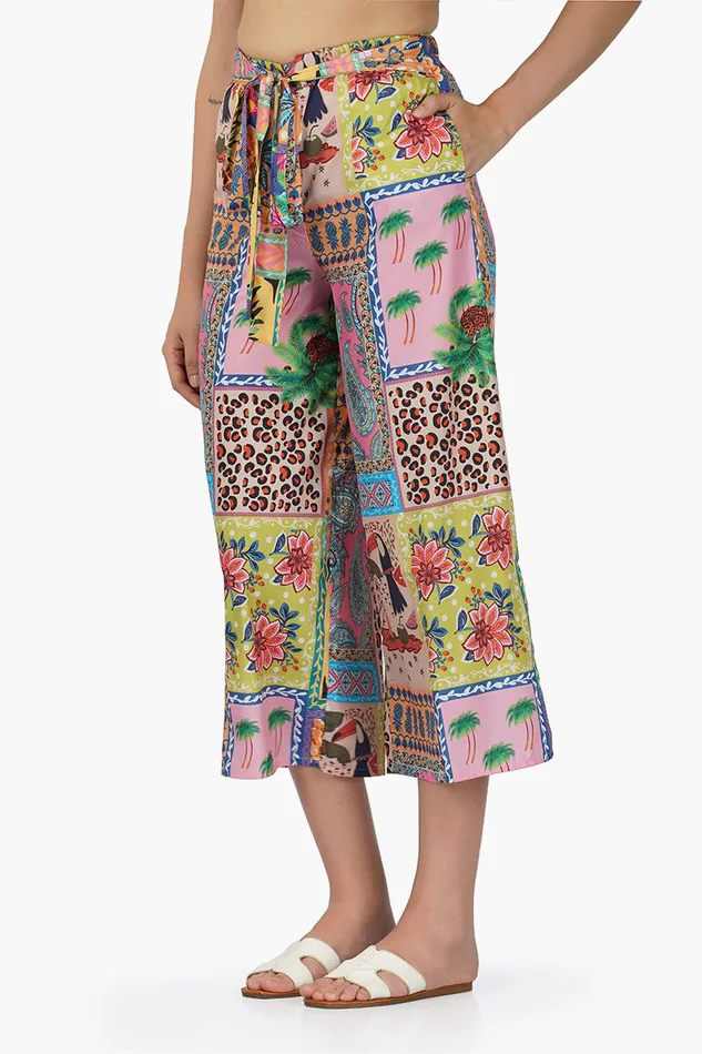Macaw Pineapple Button Up Pants Macaw Pineapple Button Up Pants