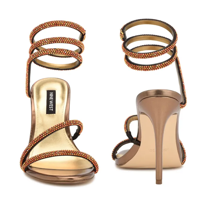 Maskil Ankle Wrap Heeled Sandals Maskil Ankle Wrap Heeled Sandals