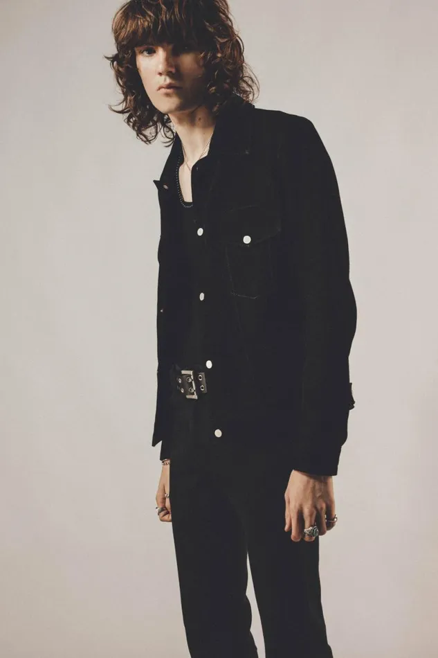 Men Suede Trucker Jacket OTHER LEATHER JACKETS