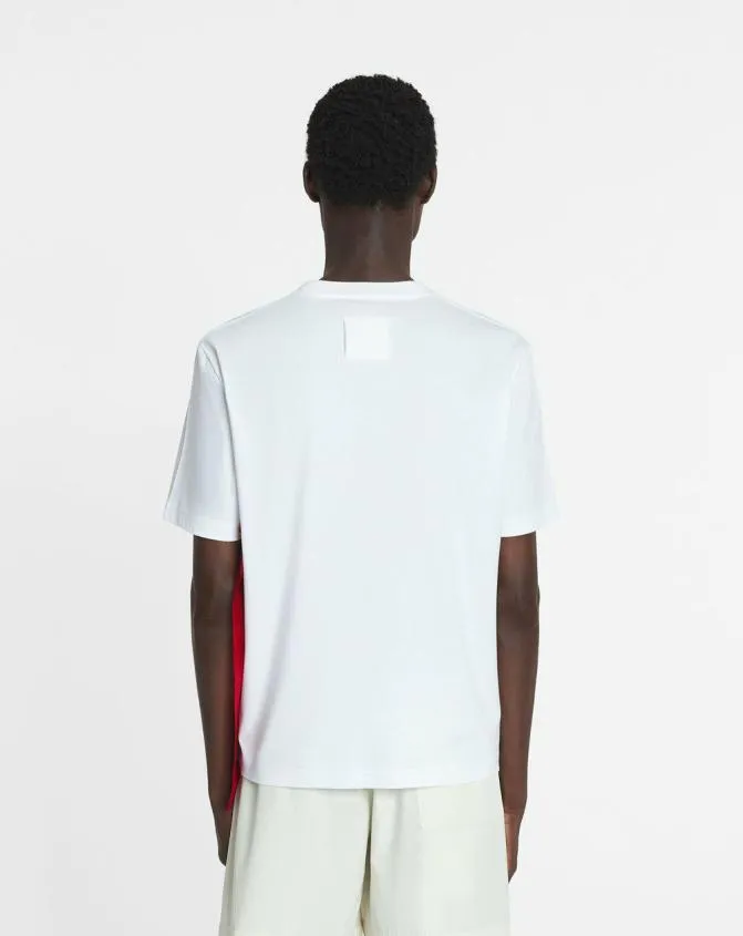 Men Tshirts and Polos Lanvin Bandana TShirt Optic White Men Tshirts and Polos Lanvin Bandana TShirt Optic White