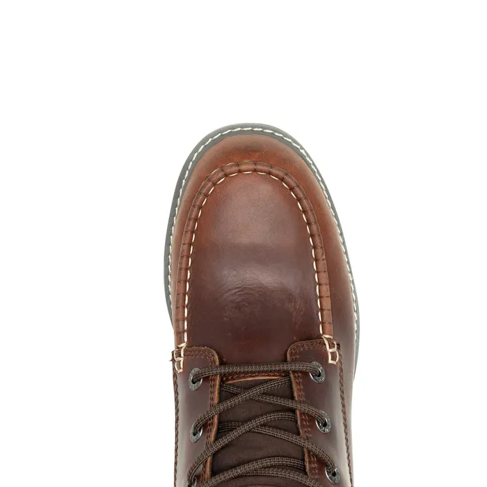 Men Trade Wedge 6034MocToe Work Boot Rust Wolverine Soft Toe