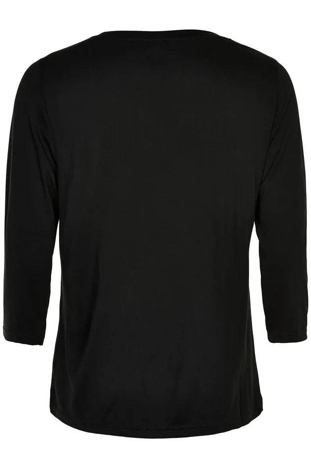NINA TSHIRT 14920 999 Black 999 Women IN FRONT BLOUSES SHIRTS